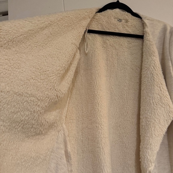 UGG Abriana Front Draped Cardigan Sherpa Lined Jacket - Picture 3 of 4
